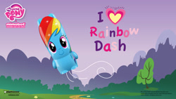 Size: 1920x1080 | Tagged: safe, rainbow dash, pegasus, pony, blue coat, female, mare, mimobot, multicolored mane, wallpaper