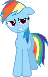 Size: 2920x4608 | Tagged: safe, artist:danspy1994, rainbow dash, pegasus, pony, female, high res, mare, simple background, smiling, solo, transparent background