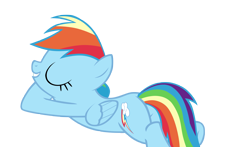 Size: 4589x2705 | Tagged: safe, artist:aborrozakale, rainbow dash, pegasus, pony, testing testing 1-2-3, absurd resolution, eyes closed, lying down, plot, simple background, solo, transparent background, vector