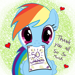 Size: 900x900 | Tagged: safe, artist:lunamoonasuna, rainbow dash, pegasus, pony, heart, mouth hold, solo