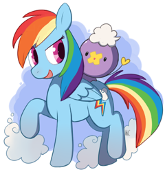 Size: 460x480 | Tagged: safe, rainbow dash, pegasus, pony, crossover, drifloon, pokémon, pun