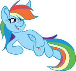 Size: 1757x1643 | Tagged: safe, artist:wolfavenge, rainbow dash, pegasus, pony, female, mare, simple background, smiling, solo, white background