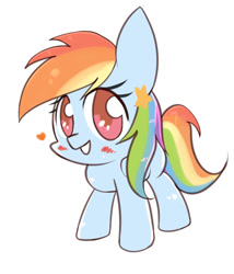 Size: 826x966 | Tagged: safe, artist:joycall6, rainbow dash, pegasus, pony, cute, dashabetes, heart, looking at you, simple background, solo