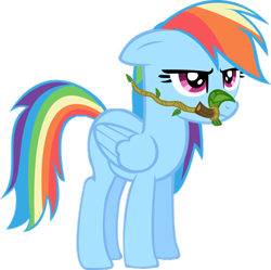 Size: 900x895 | Tagged: safe, artist:presstoshoot, rainbow dash, pegasus, pony, bridle, simple background, solo, transparent background, vector