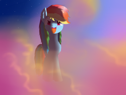 Size: 2592x1944 | Tagged: safe, artist:alexander56910, rainbow dash, pegasus, pony, cloud, cloudy, happy, solo