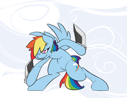 Size: 3348x2587 | Tagged: safe, artist:graphic-lee, rainbow dash, pegasus, pony, bipedal, dual wield, female, knife, mare, solo