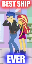 Size: 500x982 | Tagged: safe, edit, edited screencap, screencap, flash sentry, sunset shimmer, better together, do it for the ponygram!, equestria girls, best ship, converse, cute, diasentres, female, flashimmer, male, shimmerbetes, shipping, shoes, straight