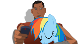 Size: 1192x670 | Tagged: safe, rainbow dash, pegasus, pony, fanfic:my little dashie, crossover, scout, team fortress 2