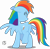 Size: 4000x3916 | Tagged: safe, artist:mlp-scribbles, rainbow dash, pegasus, pony, plot, simple background, sneezing, solo, transparent background, vector