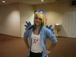 Size: 960x720 | Tagged: safe, artist:phia343, rainbow dash, human, cosplay, irl, irl human, photo