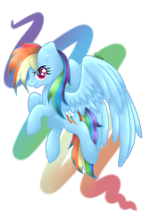 Size: 1000x1500 | Tagged: safe, artist:avelineh, rainbow dash, pegasus, pony, female, mare, simple background, solo, transparent background