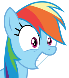 Size: 6899x7722 | Tagged: safe, artist:cloudyskie, derpibooru import, rainbow dash, pegasus, pony, .ai available, absurd resolution, excited, simple background, smiling, solo, transparent background, vector