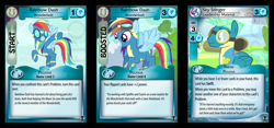 Size: 1071x500 | Tagged: safe, derpibooru import, rainbow dash, sky stinger, pegasus, pony, ccg, enterplay, merchandise, wonderbolts