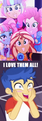 Size: 760x2152 | Tagged: safe, edit, edited screencap, screencap, flash sentry, kiwi lollipop, pinkie pie, sunset shimmer, supernova zap, better together, equestria girls, spring breakdown, sunset's backstage pass!, female, flash sentry gets all the mares, flash sentry gets all the waifus, flashimmer, k-lo, kiwisentry, male, meme, pinkiesentry, postcrush, sentrynova, shipping, shipping domino, starry eyes, straight, su-z, waifu thief, wingding eyes