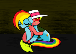 Size: 684x487 | Tagged: safe, artist:claireannecarr, rainbow dash, pegasus, pony, ask, ask maplejack, cowboys and equestrians, crying, mad (tv series), mad magazine, maplejack, tumblr