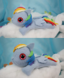 Size: 1207x1460 | Tagged: safe, artist:bluepaws21, rainbow dash, filly, irl, photo, plushie