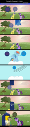 Size: 2000x8376 | Tagged: safe, artist:emoshyvinyl, derpibooru import, comet tail, derpy hooves, doctor whooves, rainbow dash, twilight sparkle, twilight sparkle (alicorn), alicorn, pegasus, pony, absurd resolution, cometlight, comic, doctor who, female, male, marriage proposal, ring, shipping, straight, tardis