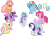 Size: 1055x757 | Tagged: artist needed, source needed, safe, derpibooru import, applejack, fluttershy, pinkie pie, rainbow dash, rarity, starlight glimmer, twilight sparkle, twilight sparkle (alicorn), alicorn, earth pony, pegasus, pony, unicorn, balloon, floating, flying, glimmer wings, levitation, looking at you, magic, mane six, self-levitation, simple background, smiling, spread wings, telekinesis, then watch her balloons lift her up to the sky, transparent background, underhoof, vector, wings