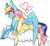 Size: 1921x1779 | Tagged: safe, artist:hostile-elf, derpibooru import, butterscotch, fluttershy, rainbow blitz, rainbow dash, pegasus, pony, butterblitz, cloud, flutterdash, gay, heart, male, rule 63, shipping, simple background, transparent background