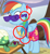 Size: 300x323 | Tagged: safe, derpibooru import, edit, edited screencap, screencap, rainbow dash, tank, pegasus, pony, tortoise, tanks for the memories, beach, cropped, female, glasses, implied crotchboobs, mare, nitpicking, sand, swimming trunks