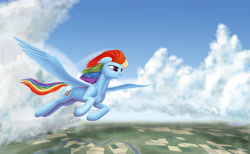 Size: 6500x4000 | Tagged: safe, artist:lunebat, rainbow dash, pegasus, pony, absurd resolution, beautiful, flying, solo, spread wings