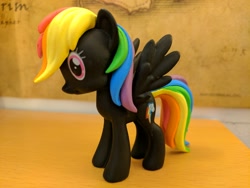 Size: 4048x3036 | Tagged: safe, derpibooru import, photographer:captaincakewalk, rainbow dash, absurd resolution, funko, irl, mystery minis, photo, skyrim, solo, the elder scrolls, toy