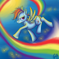 Size: 650x650 | Tagged: safe, artist:contugeo, rainbow dash, pegasus, pony, butt, female, looking at you, mare, plot, solo
