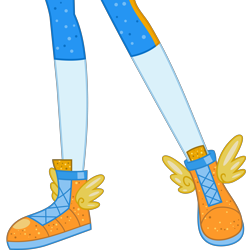 Size: 5205x5284 | Tagged: safe, artist:teentitansfan201, derpibooru import, edit, rainbow dash, equestria girls, legend of everfree, absurd resolution, clothes, cropped, legs, shoes, simple background, sneakers, solo, sparkles, super ponied up, transparent background, vector, vector edit, wings