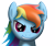 Size: 3554x3000 | Tagged: safe, artist:thunderelemental, rainbow dash, pegasus, pony, female, mare, simple background, solo, transparent background