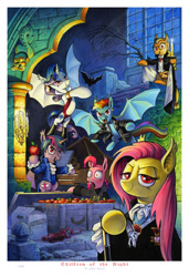 Size: 936x1368 | Tagged: safe, artist:andypriceart, derpibooru import, idw, applejack, fluttershy, pinkie pie, rainbow dash, rarity, twilight sparkle, twilight sparkle (alicorn), alicorn, bat pony, pony, undead, vampire, vampony, spoiler:comic, alicornified, apple, applebat, barnabas collins, bela lugosi, count orlok, dark shadows, dracula, female, flutterbat, food, interview with a vampire, lestat de lioncourt, mane six, mare, nosferatu, pinkiebat, race swap, rainbowbat, raribat, raricorn, the lost boys, the vampire chronicles, twibat, vampirella