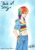 Size: 659x955 | Tagged: safe, artist:mach-friendship, derpibooru import, rainbow dash, human, belly button, clothes, humanized, midriff, pants, solo