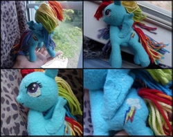 Size: 3976x3152 | Tagged: safe, artist:shauntinasha, rainbow dash, irl, photo, plushie