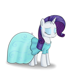 Size: 2000x2000 | Tagged: dead source, safe, artist:polkin, rarity, pony, unicorn, clothes, dress, ear piercing, earring, eyes closed, female, high res, jewelry, mare, piercing, simple background, solo, transparent background