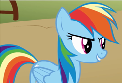 Size: 535x363 | Tagged: safe, derpibooru import, screencap, rainbow dash, pegasus, pony, fall weather friends, cropped, solo