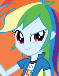 Size: 434x554 | Tagged: safe, derpibooru import, rainbow dash, equestria girls, official, solo