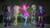 Size: 1280x714 | Tagged: safe, derpibooru import, screencap, pinkie pie, rainbow dash, rarity, spike, twilight sparkle, dog, equestria girls, rainbow rocks, balloon, boots, bracelet, clothes, compression shorts, happy, high heel boots, jewelry, leg warmers, pleated skirt, raised leg, shoes, skirt, socks, spike the dog