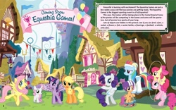 Size: 2240x1400 | Tagged: safe, derpibooru import, apple bloom, applejack, fluttershy, pinkie pie, rainbow dash, rarity, scootaloo, sweetie belle, twilight sparkle, twilight sparkle (alicorn), alicorn, earth pony, pegasus, pony, unicorn, spoiler:book, cutie mark crusaders, female, mane six, mare, official, winning style