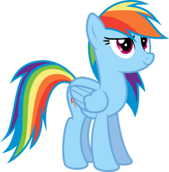 Size: 885x902 | Tagged: safe, artist:missbeigepony, derpibooru import, rainbow dash, pegasus, pony, .svg available, backwards cutie mark, simple background, solo, transparent background, vector