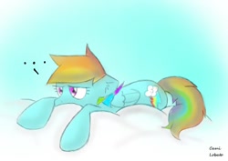 Size: 706x500 | Tagged: safe, artist:rainbowdash-swag, rainbow dash, pegasus, pony, blue coat, female, mare, multicolored mane