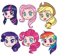 Size: 665x636 | Tagged: safe, artist:sonicrocksmysocks, derpibooru import, applejack, fluttershy, pinkie pie, rainbow dash, rarity, twilight sparkle, human, colored pupils, cute, dashabetes, diapinkes, humanized, jackabetes, mane six, raribetes, simple background, transparent background, twiabetes