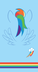 Size: 400x750 | Tagged: safe, artist:s.guri, rainbow dash, pegasus, pony, cutie mark, rainbow, wings