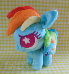 Size: 854x923 | Tagged: safe, artist:sugarstitch, rainbow dash, irl, photo, plushie, solo, wingding eyes