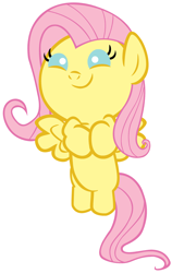 Size: 2400x3800 | Tagged: safe, artist:beavernator, fluttershy, pegasus, pony, baby, baby pony, babyshy, female, filly, foal, high res, simple background, solo, white background