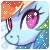 Size: 50x50 | Tagged: safe, artist:kaji-tanii, rainbow dash, pegasus, pony, avatar, icon, shiny, solo