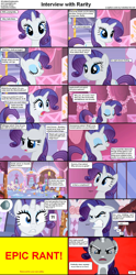 Size: 1282x2589 | Tagged: safe, screencap, rarity, sweetie belle, tom, pony, unicorn, comic:celestia's servant interview, caption, carousel boutique, comic, female, gritted teeth, homestar runner, interview, mare