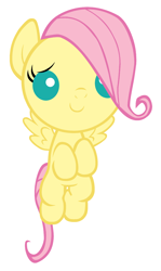 Size: 1600x2680 | Tagged: safe, artist:beavernator, fluttershy, pegasus, pony, baby, baby pony, female, filly, foal, simple background, solo, white background