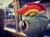 Size: 3264x2446 | Tagged: safe, artist:setorin5, derpibooru import, rainbow dash, 4de, irl, japan, photo, plushie, ponies around the world, solo, train, travelling