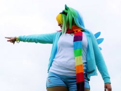 Size: 960x720 | Tagged: safe, artist:kurobatcat, rainbow dash, human, cosplay, irl, irl human, photo