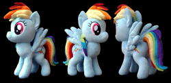 Size: 4889x2369 | Tagged: safe, derpibooru import, rainbow dash, absurd resolution, irl, photo, plushie, rachaudo, solo