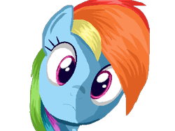 Size: 400x300 | Tagged: safe, artist:princessembracemlp, rainbow dash, pegasus, pony, bust, portrait, solo